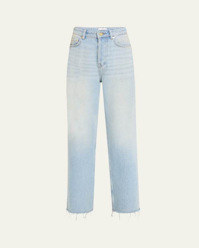 Izey Overdyed Straight-Leg Heavy Denim Jeans