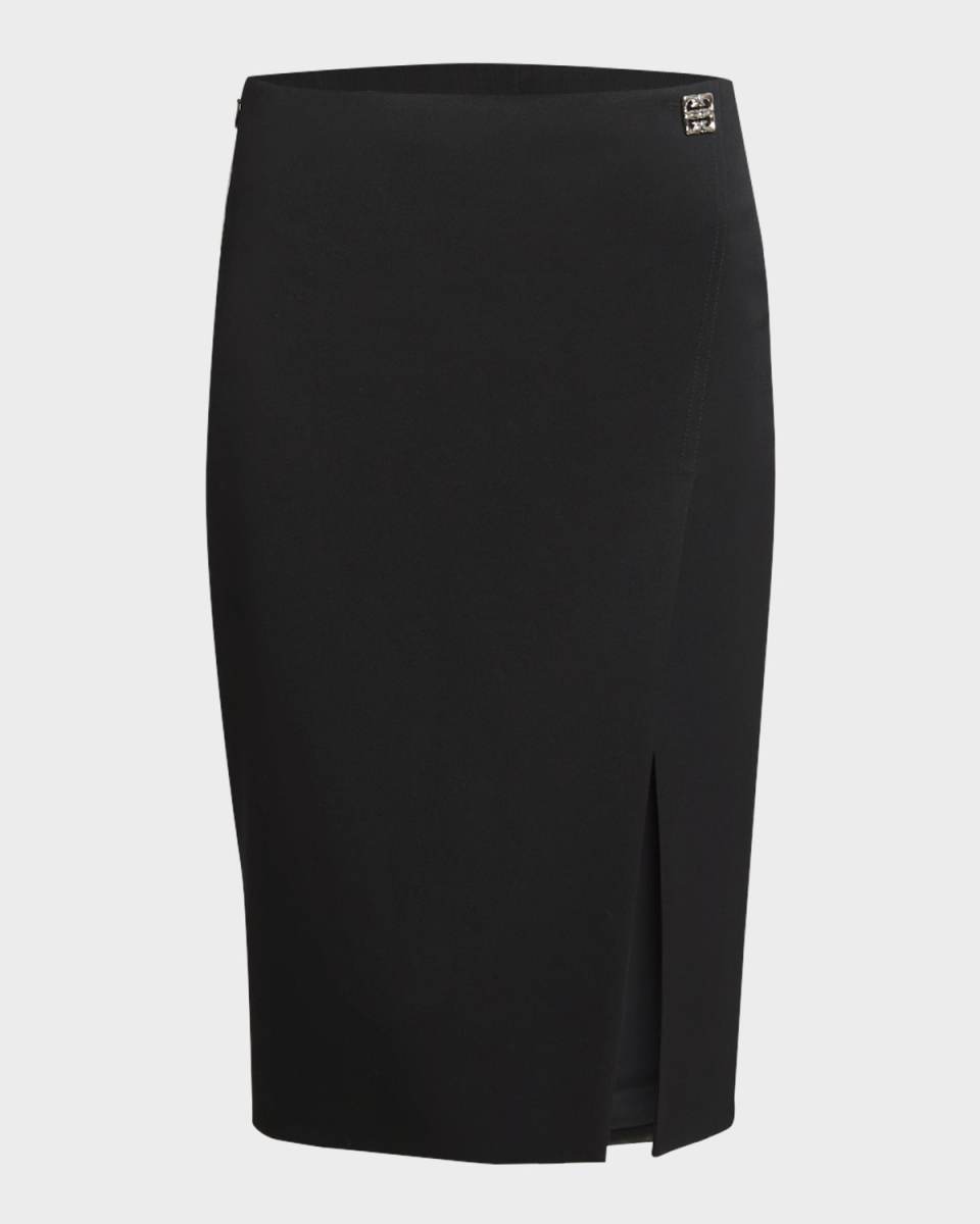 Wool Pencil Skirt with 4G Buckle Detail