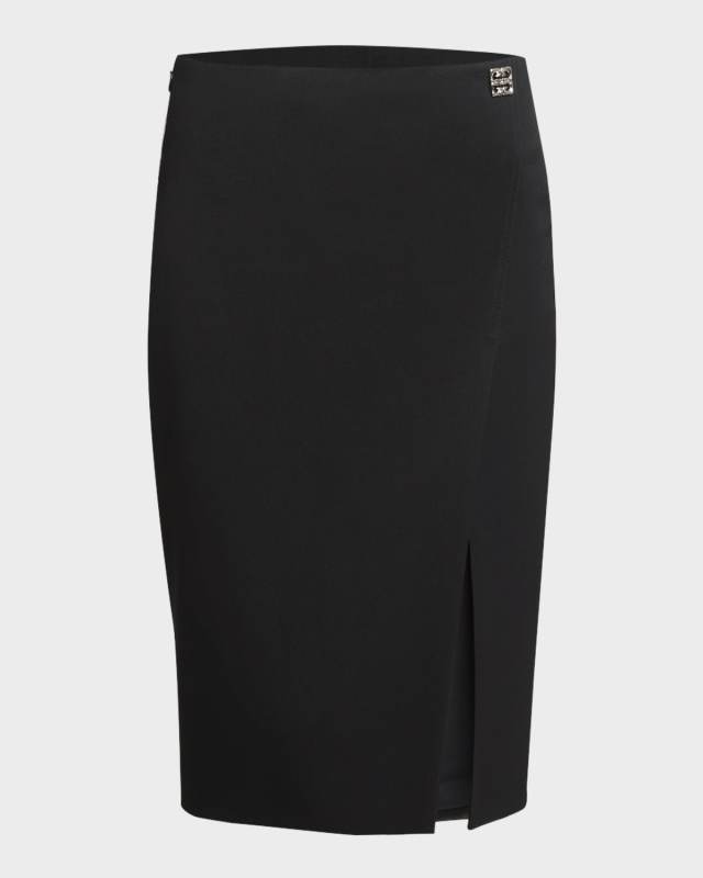 Wool Pencil Skirt with 4G Buckle Detail