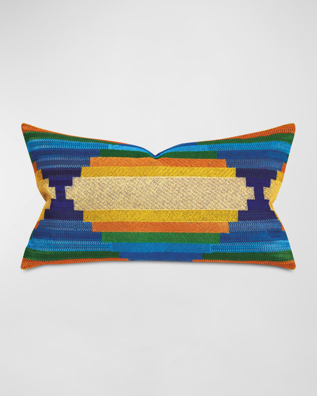 Oates Metallic Embroidered Decorative Pillow