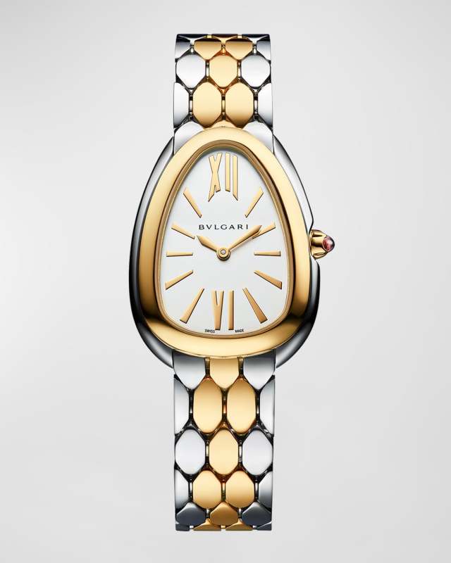 Serpenti Seduttori 33mm Two-Tone Bracelet Watch, Size Medium