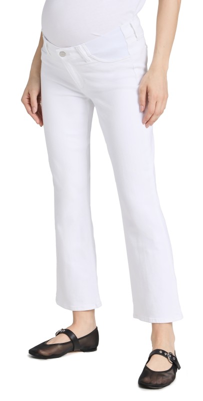 Joe's Jeans The Icon Crop Bootcut Maternity Jeans White