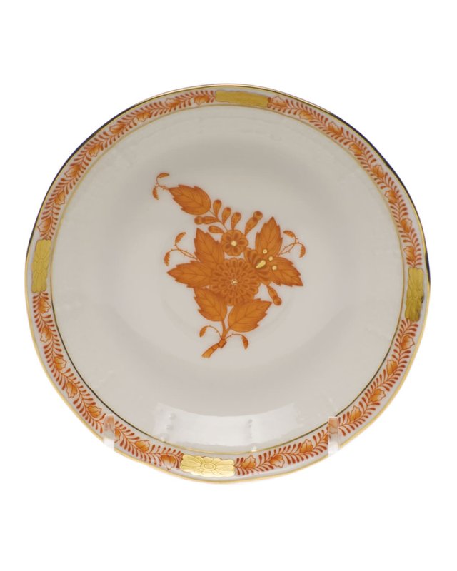 Chinese Bouquet Rust After Dinner Saucer