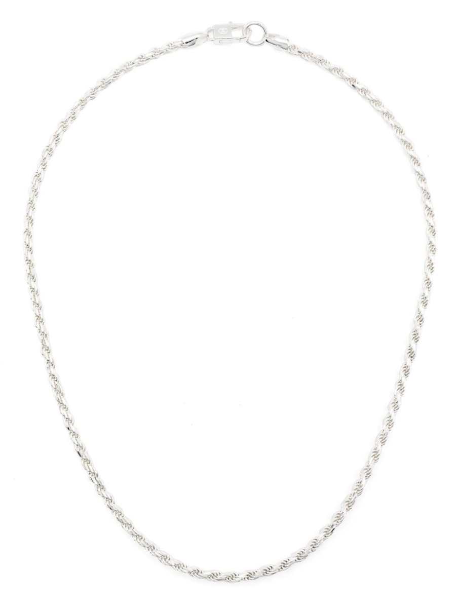 Rope sterling-silver necklace