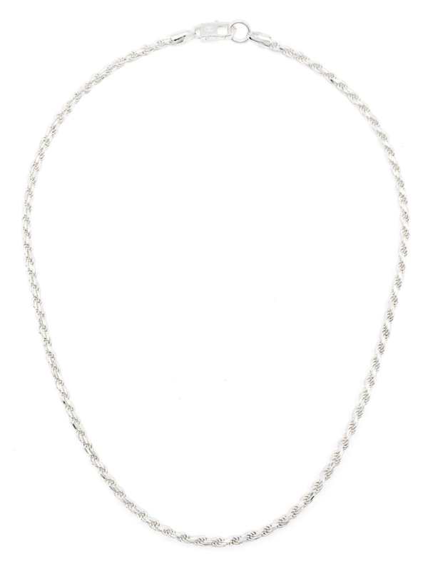 Rope sterling-silver necklace