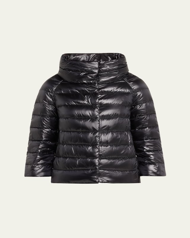 Iconico Piumino Sofia Water-Resistant Nylon Ultralight Puffer Jacket