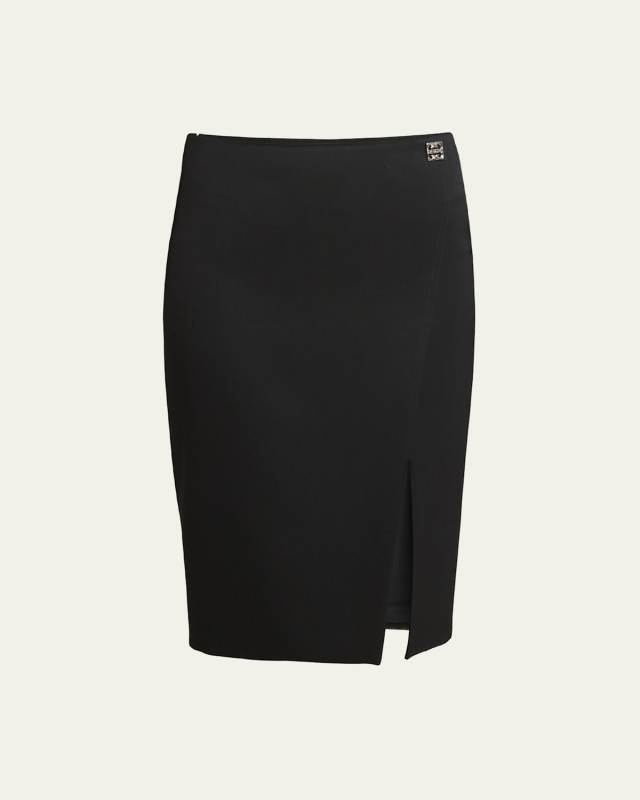 Wool Pencil Skirt with 4G Buckle Detail