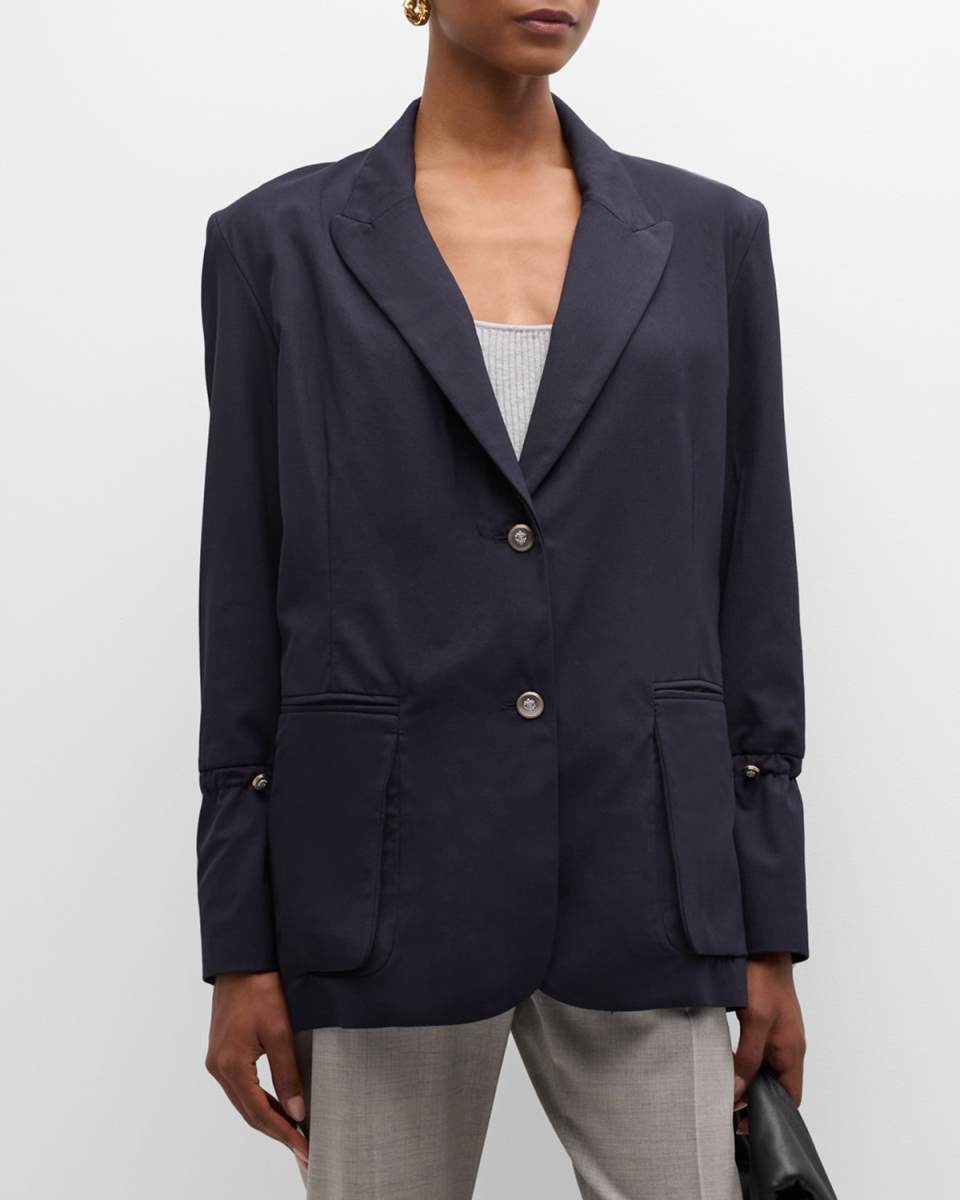 Mo Wool-Blend Oversized Blazer