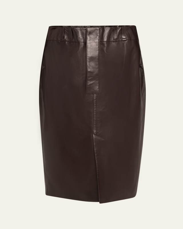 Leather Pencil Skirt