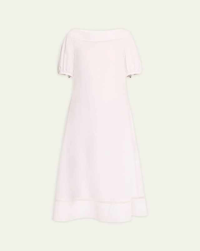 x High Summer Poplin Maxi Dress with Netted Detailing