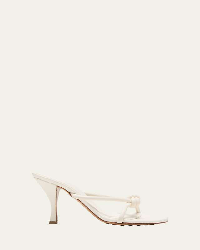 Blink Leather Knot Slide Sandals