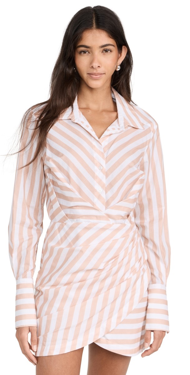 Le Superbe Montmartre Dress Sand Stripped