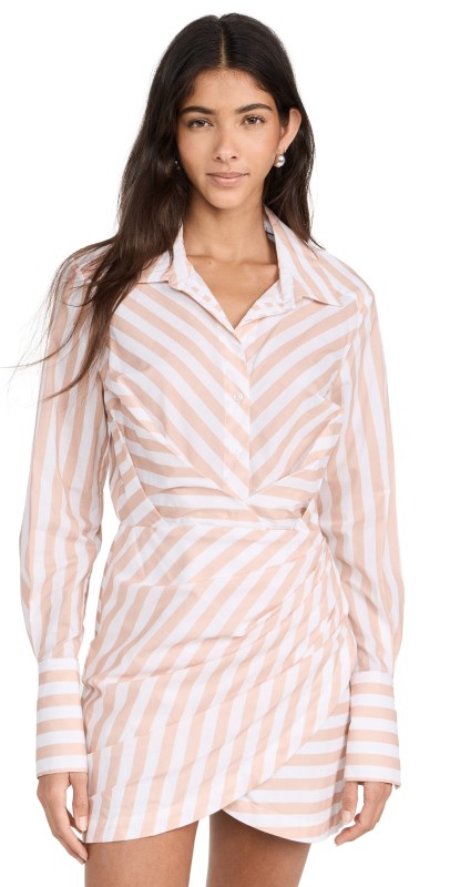 Le Superbe Montmartre Dress Sand Stripped