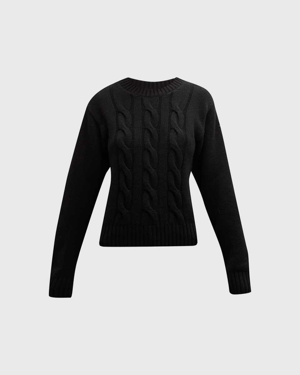 Cashmere Cable-Knit Crewneck