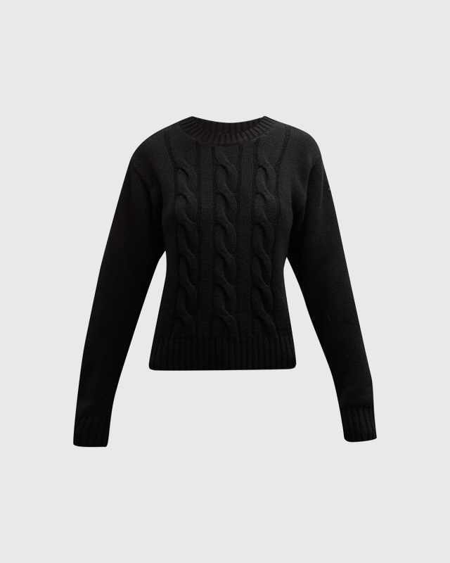 Cashmere Cable-Knit Crewneck