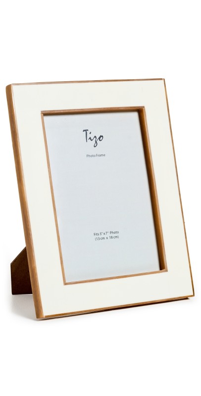 Tizo Design Bone/Resin Frame 5x7 Whit