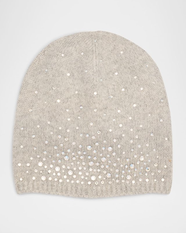 Cashmere Long Beanie with Swarovski Asterism