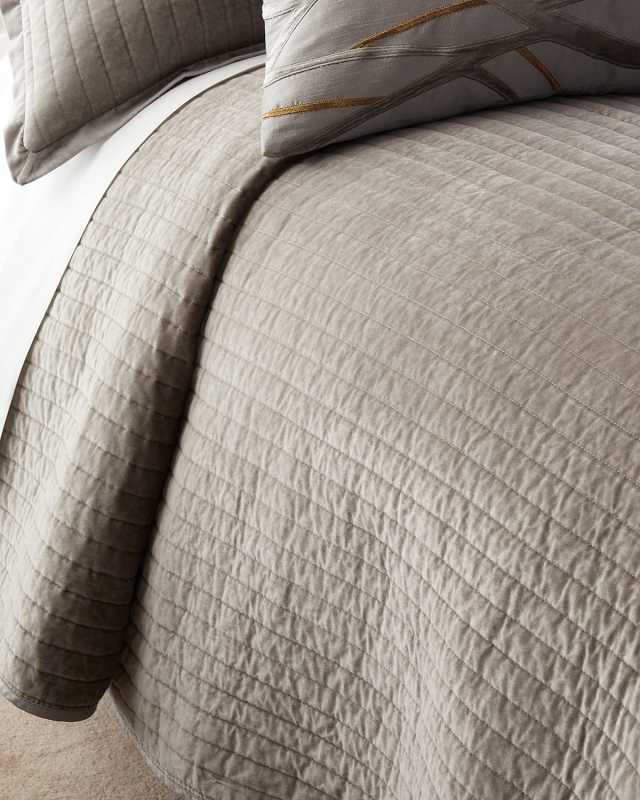 Aria Quilted Coverlet Matte Velvet,