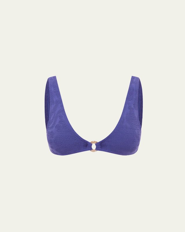 Sapphire Animalia Ring Scout Crop Bikini Top
