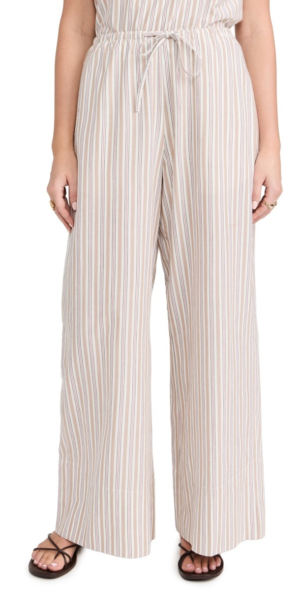 POSSE Vivian Drawstring Pants Beige/Ivory/ Black