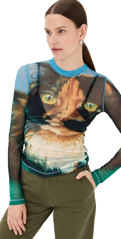 JW Anderson Underpinning Long Sleeve Top Emerald