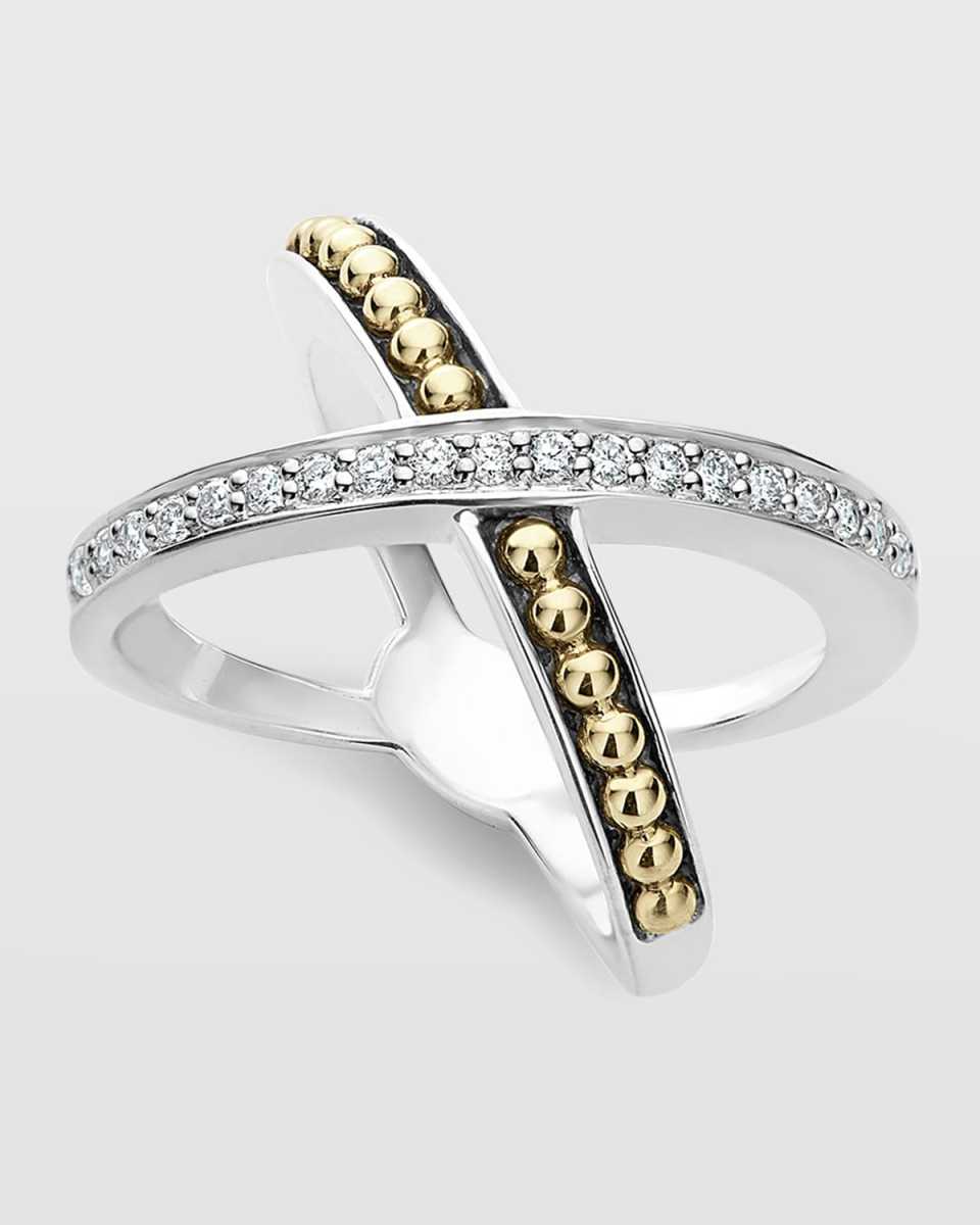 KSL Diamond X Ring, Size 7