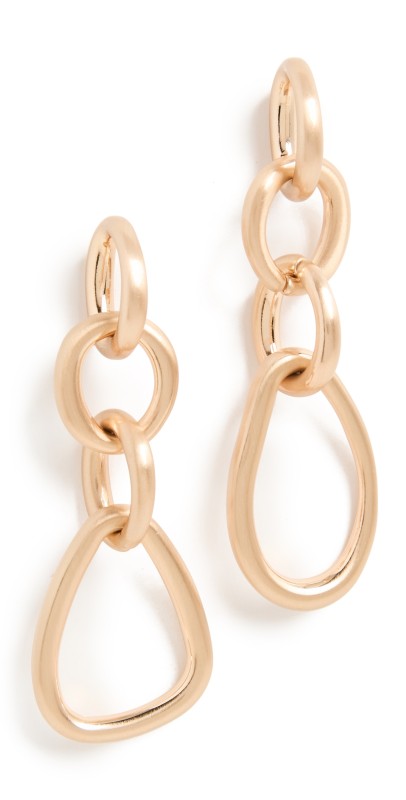Cult Gaia Reyes Earrings Brushed Brass