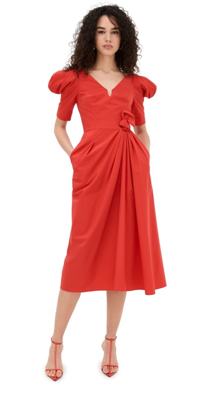 Rosie Assoulin Like a Fairy Tale Dress Poppy Red