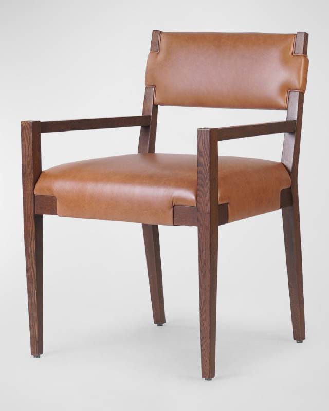 Tamari Leather Dining Arm Chair