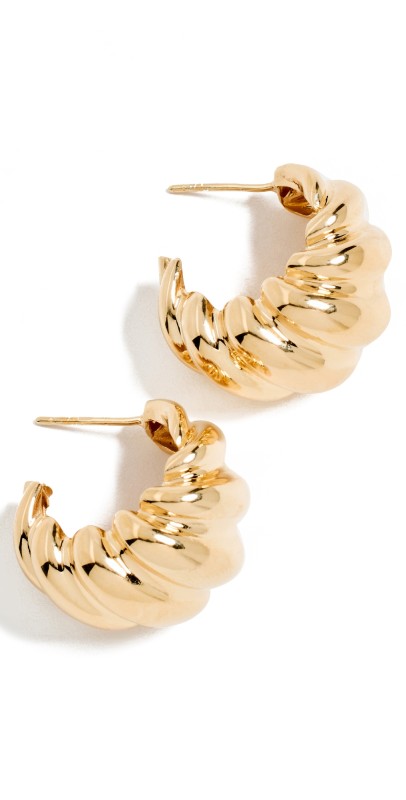 Jennifer Zeuner Jewelry Perla 1 Earring Gold