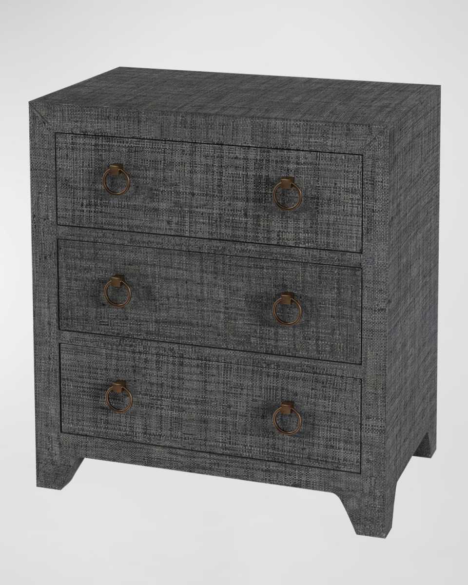 Balboa Raffia 3-Drawer Chest