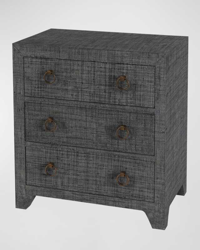 Balboa Raffia 3-Drawer Chest