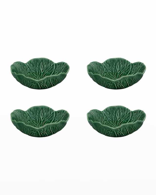 Cabbage 13 oz. Bowls, Green - Set of 4