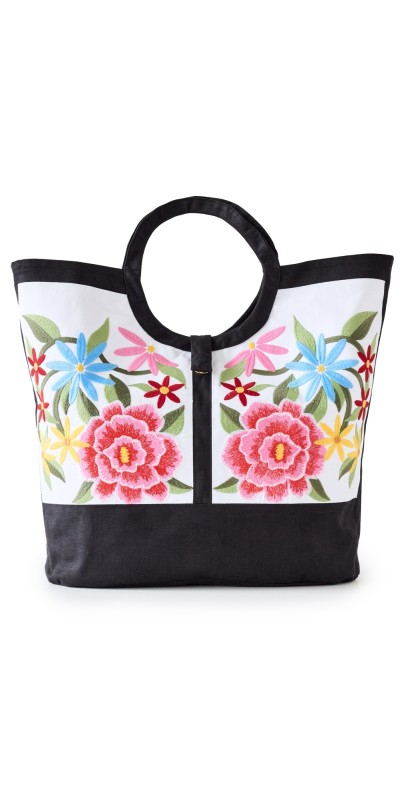 Fanm Mon Large Linen Bag Whit