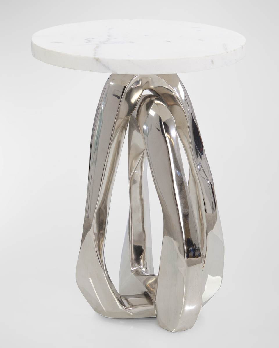 Kaari Silvertone Side Table
