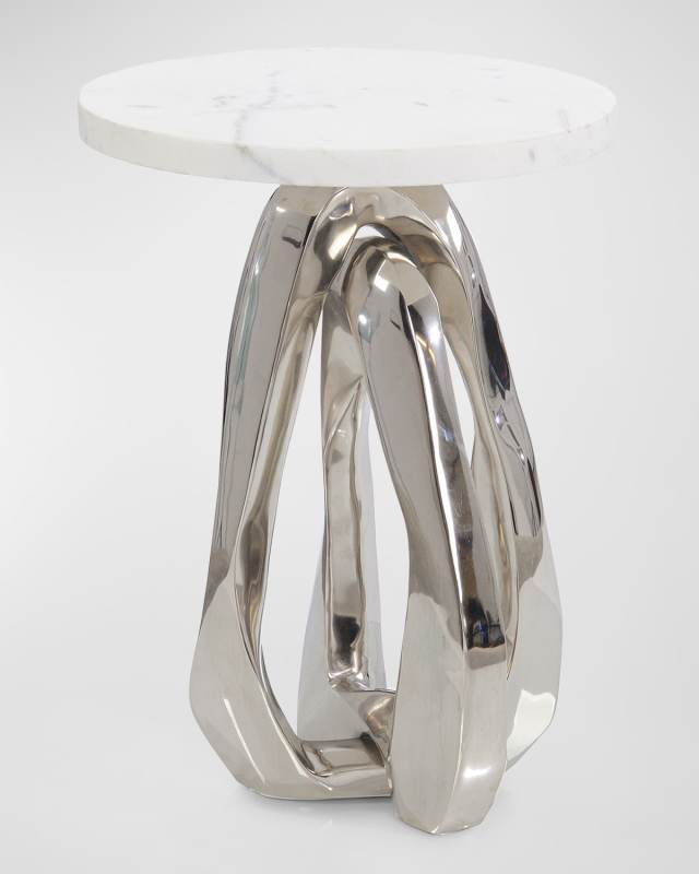 Kaari Silvertone Side Table