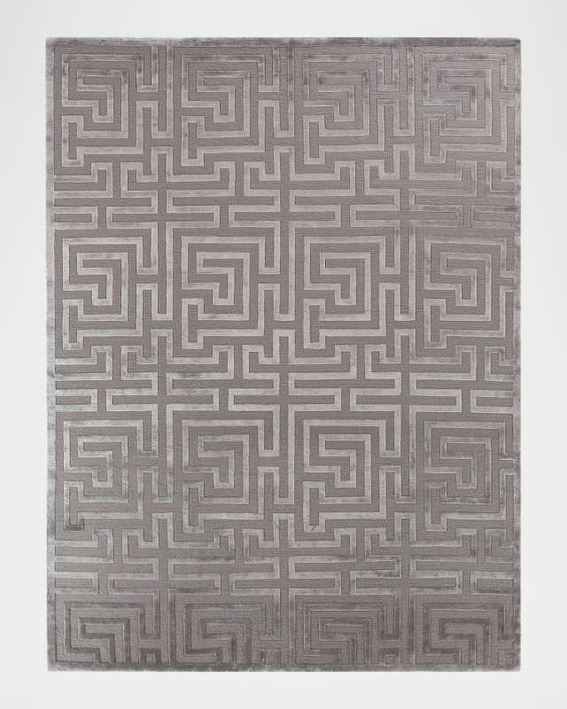 Trellis Hand-Knotted Rug, 8' x 10'
