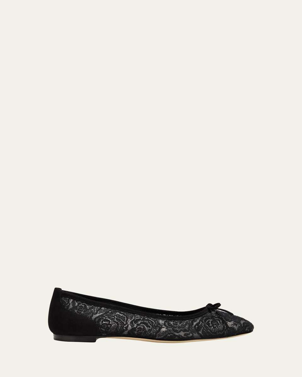 Verona Mesh Bow Ballerina Flats