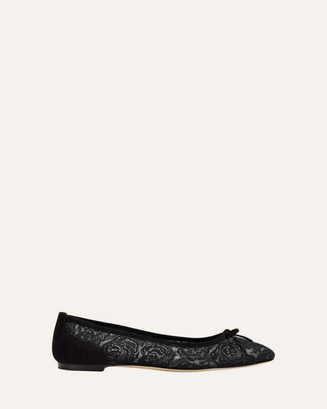 Verona Mesh Bow Ballerina Flats