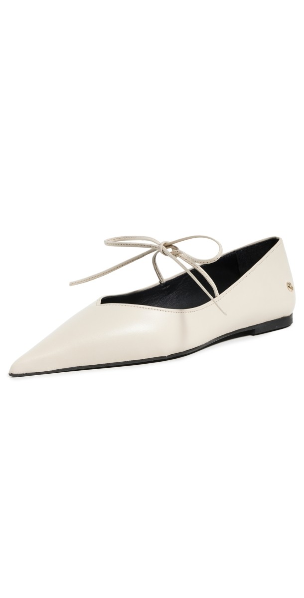 ANINE BING Nikki Flats Ivory