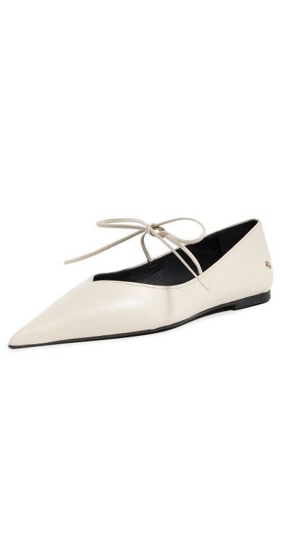 ANINE BING Nikki Flats Ivory