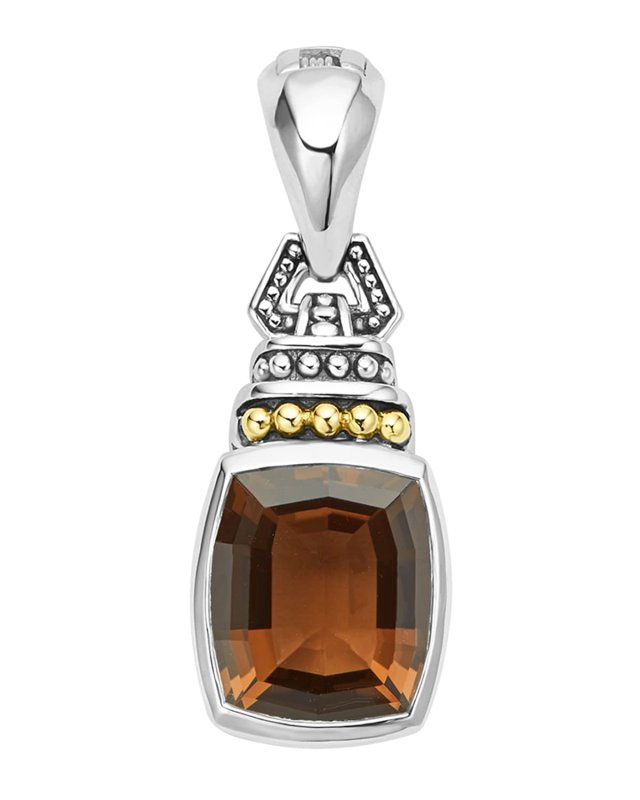 Caviar Color Pendant with Smoky Quartz