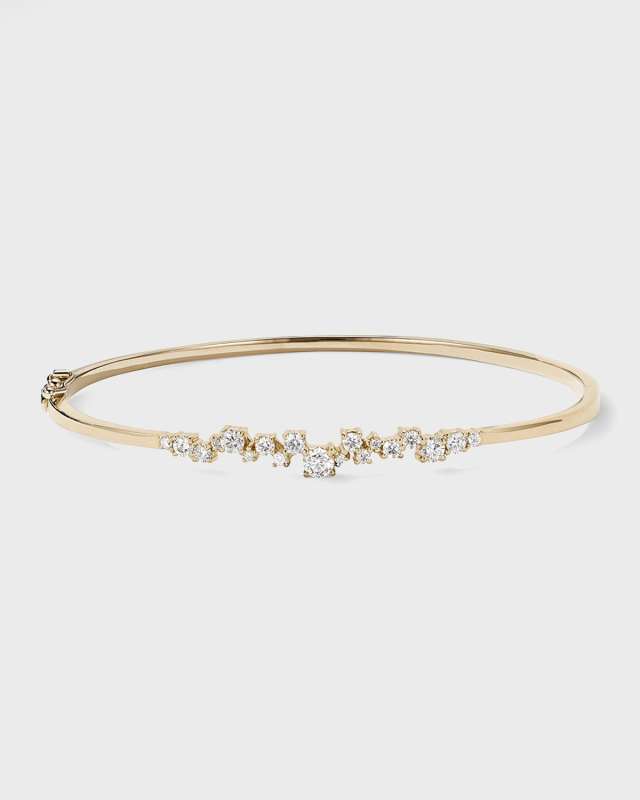 Solo Cluster Hinge Bangle, Size