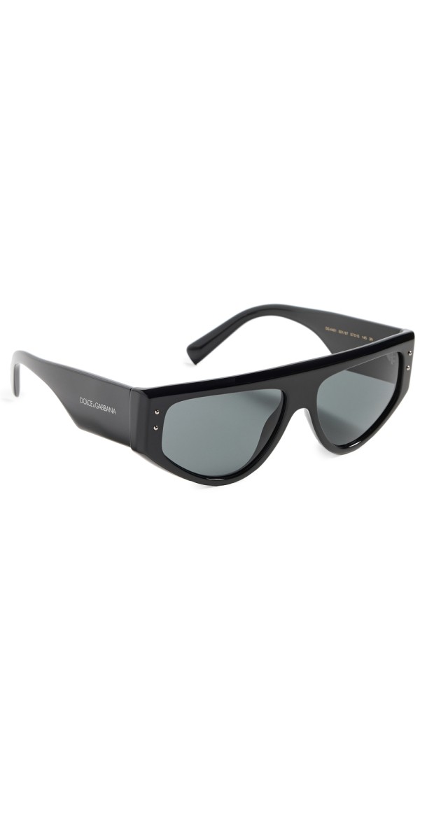 Dolce & Gabbana DG4461 Rectangular Sunglasses Black