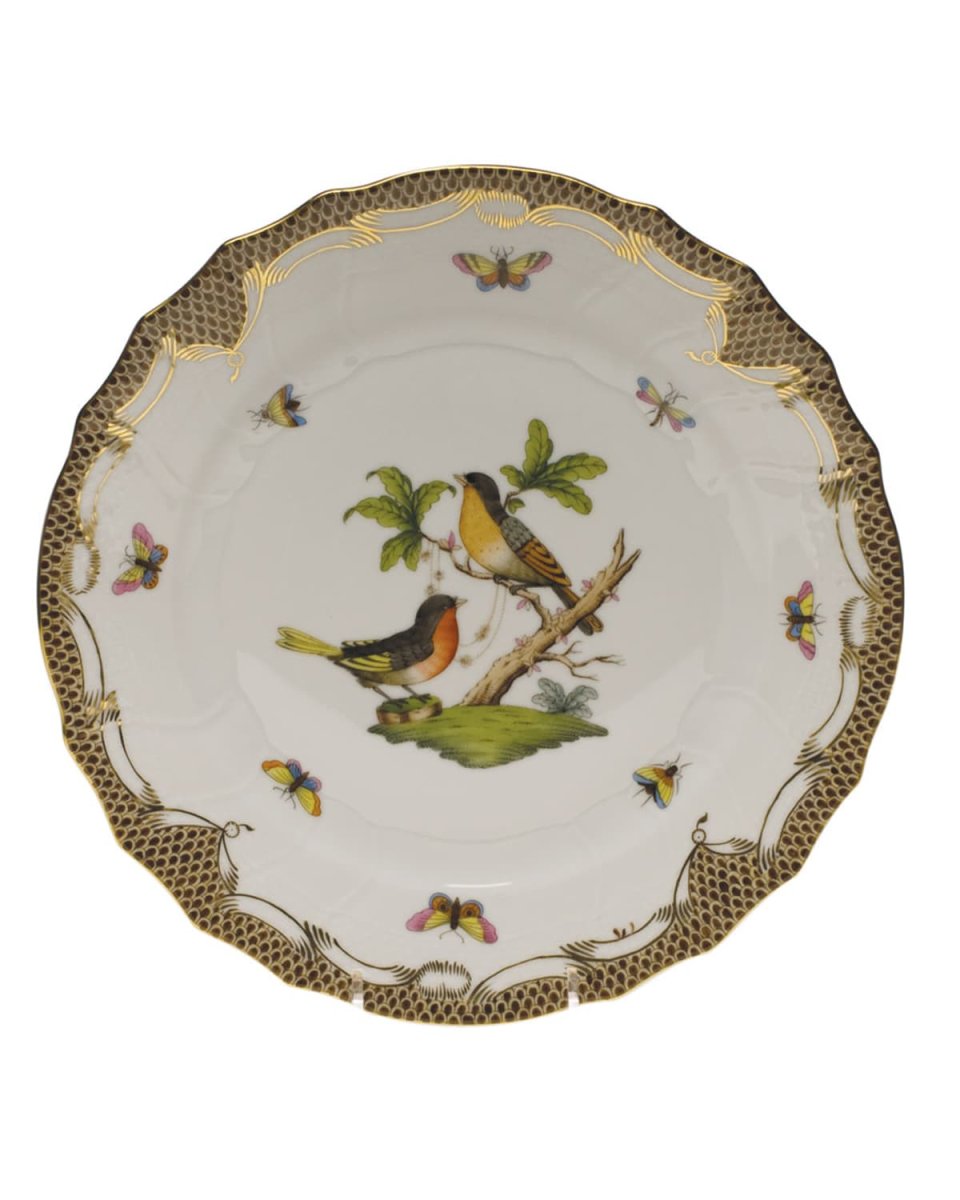Rothschild Bird Brown Motif 08 Dinner Plate