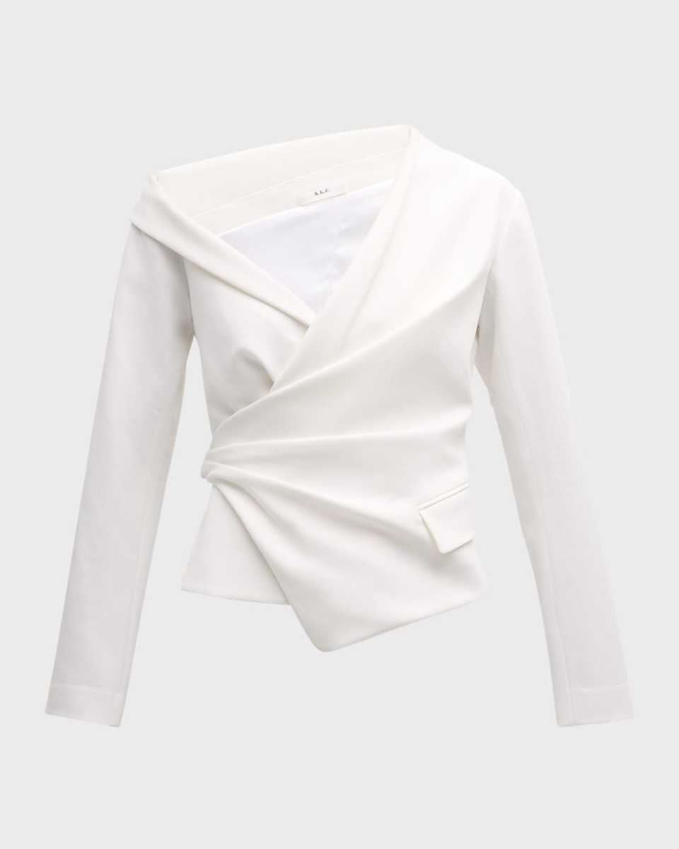 Skyla Gathered Blazer Top