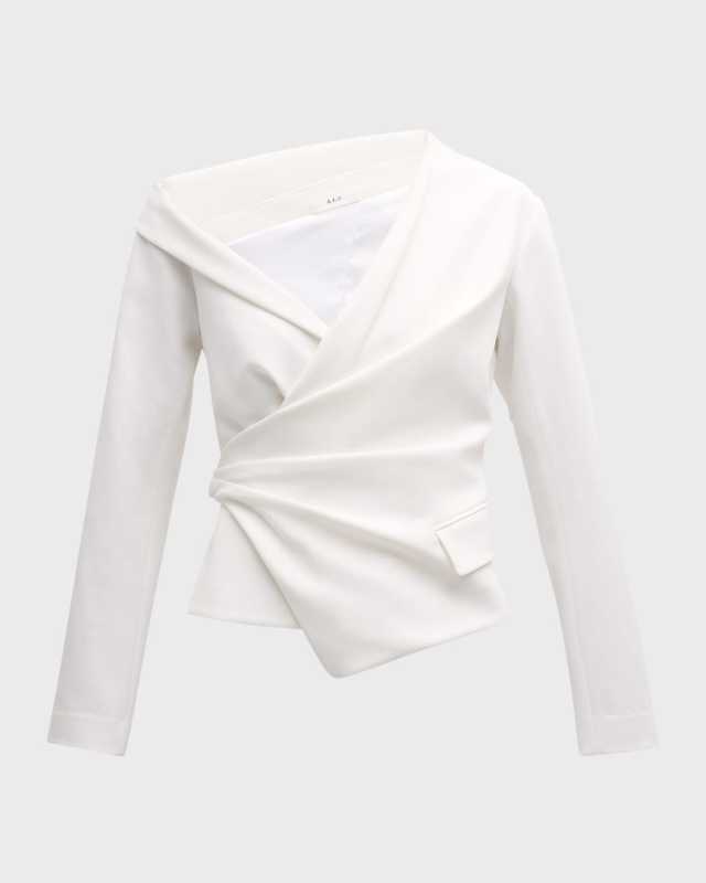 Skyla Gathered Blazer Top