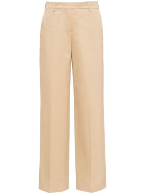 MIU MIU mid-rise straight leg chino trousers
