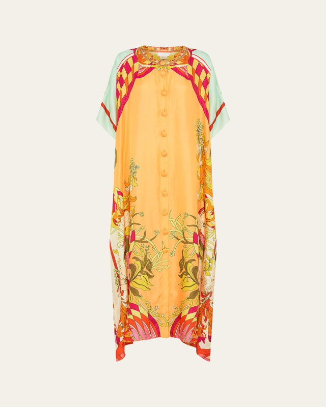 The Flower Child Society Kaftan Coverup