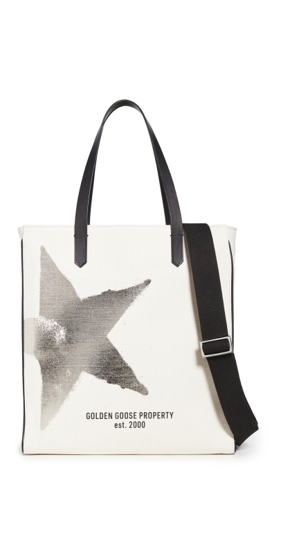 Golden Goose California Golden Star N-S Bag White/Gold